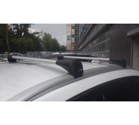 Багажник LUX Bridge аэро-трэвэл на интегрир. рейлинги серебристый для Lada Xray Cross 2018-