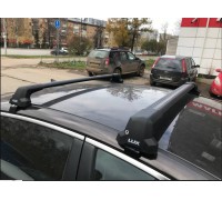 Багажник LUX City черный крыловидный для Toyota Prius II