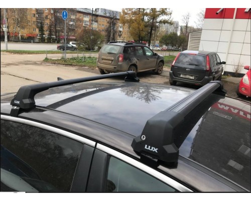 Багажник LUX City черный крыловидный для Renault Arkana 2019-