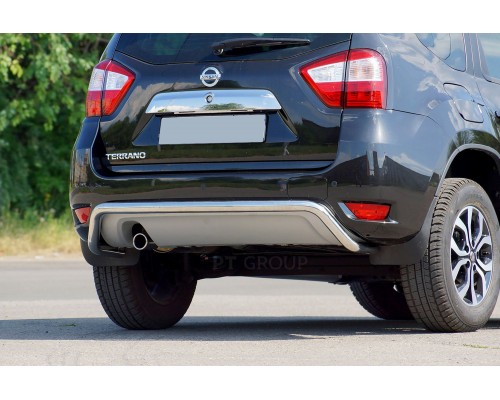 Защита заднего бампера ПТ Групп одинарная D51 (НПС) для Nissan Terrano 2014-