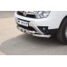 Защита переднего бампера ПТ Групп двойная D63\63 с зубьями (НПС) для Renault Duster 2012- (в т.ч. рестайлинг)