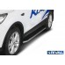 Пороги алюминиевые Rival "Premium" для Ford Kuga 2013-