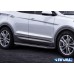 Пороги алюминиевые Rival "Premium" для Hyundai Santa Fe 2012-2018