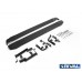 Пороги алюминиевые Rival "Black" для Lifan X60 2016-