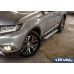 Пороги алюминиевые Rival "Bmw-style" для Mitsubishi Outlander 2012-