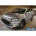 Пороги алюминиевые Rival "Bmw-style" для Mitsubishi Outlander 2012-