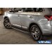Пороги алюминиевые Rival "Premium" для Mitsubishi Outlander 2012-