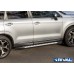 Пороги алюминиевые Rival "Bmw-Style" для Subaru Forester 2013-2018