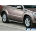 Пороги алюминиевые Rival "Premium" для Suzuki Grand Vitara 2005-2016