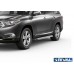 Пороги алюминиевые Rival "Premium-Bmw-Style" для Toyota Highlander 2007-2014