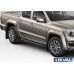 Пороги алюминиевые Rival "Premium-Black" для Volkswagen Amarok 2010-2016