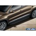 Пороги алюминиевые Rival "Premium-Black" для Volkswagen Tiguan 2007-2017